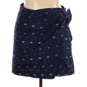 Banana Republic Blue Wrap Mini Skirt NWOT